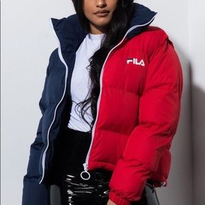 FILA Martina Snap Off Sleeves Vest/Puffer Jacket